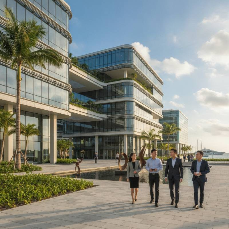 Modern professional office building in George Town Cayman Islands