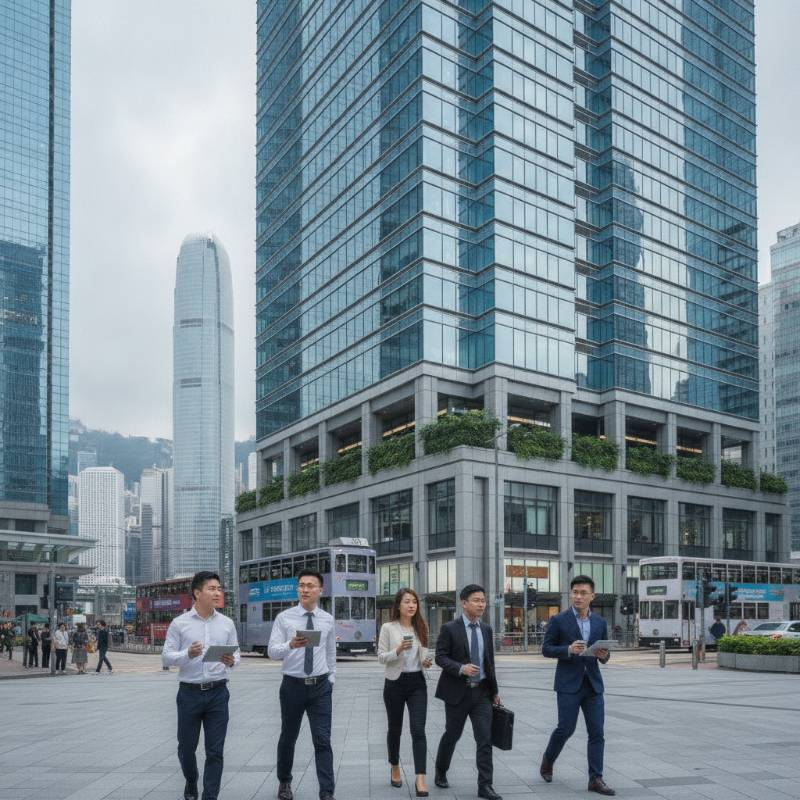 Modern Hong Kong office building exterior