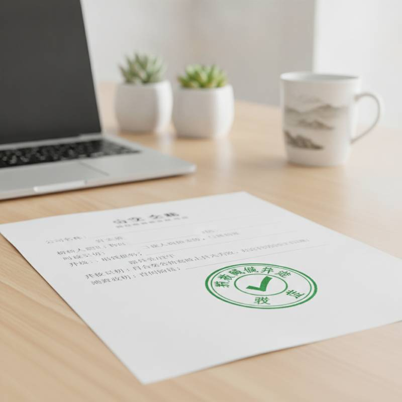 Document with a green approval stamp for tax exemption