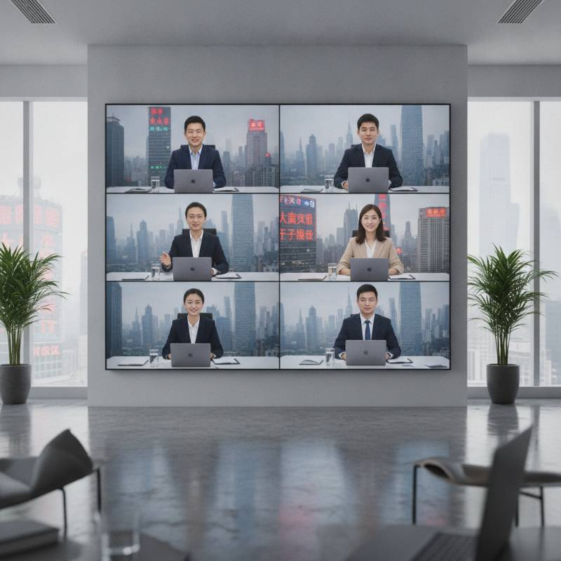 Professional video conference call