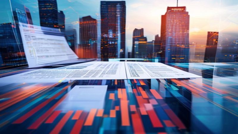 Abstract financial data and tax documents