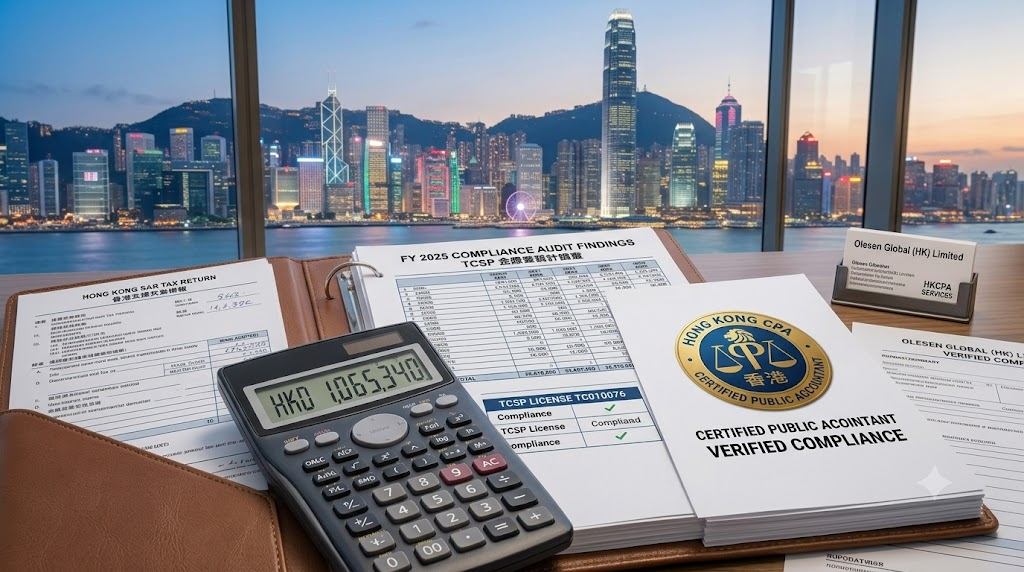 Close up of tax forms and a calculator on a desk