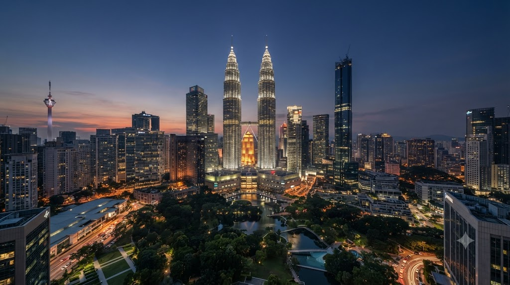 Kuala Lumpur skyline corporate offices