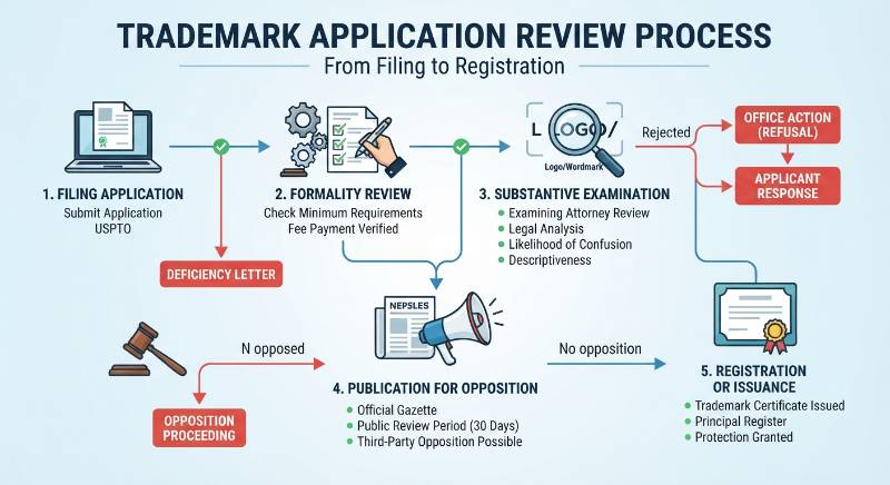 Trademark application review process