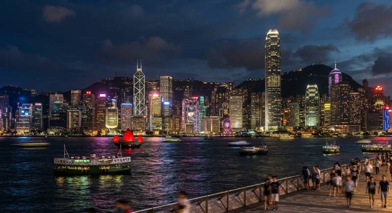 Hong Kong skyline view