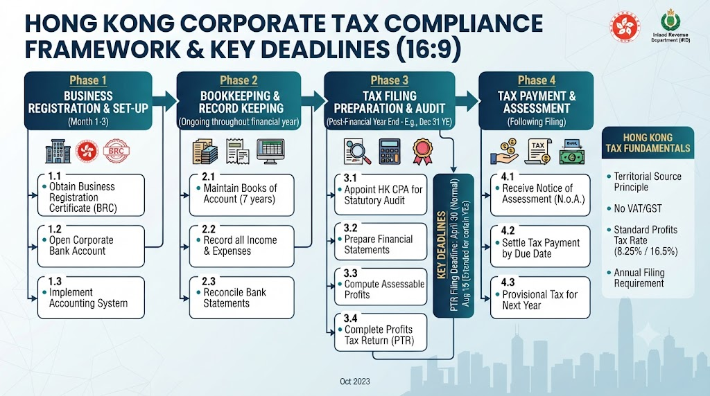 Hong Kong tax compliance diagram