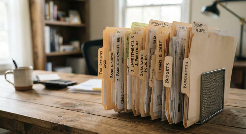 Financial documents folders