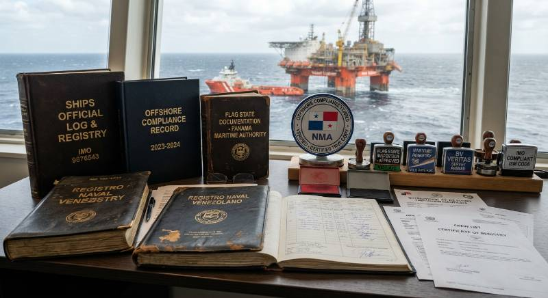 Offshore legal registers and compliance stamps