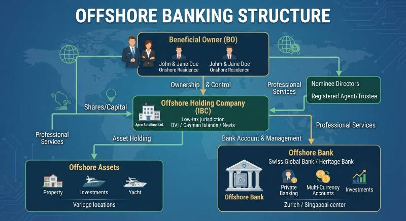 Offshore banking structure