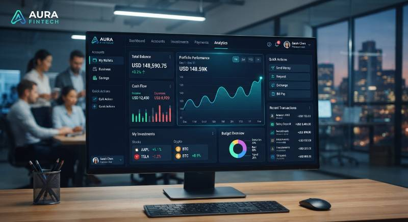 Digital fintech interface