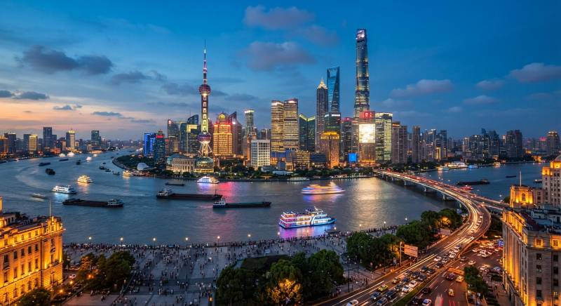 China business skyline corporate district